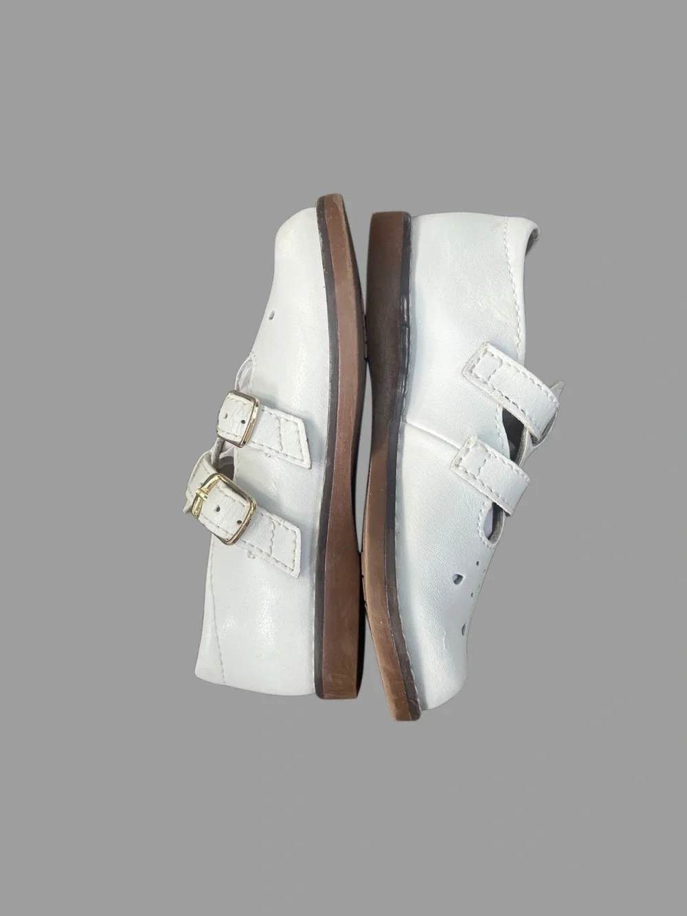 Footmates Infant White Leather Mary Janes Sz 6.5